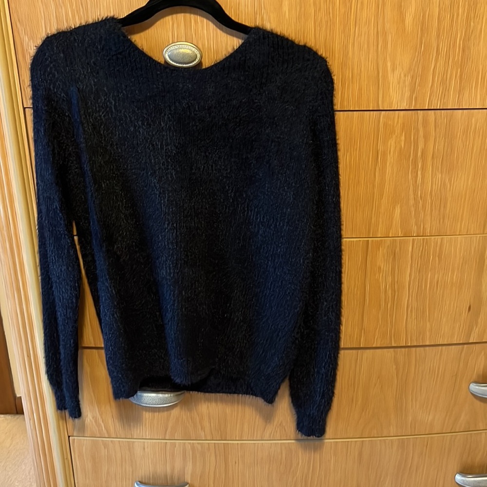 Black Akira fuzzy sweater